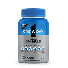 One A Day Men  s 50 Multivitamins, Supplement 100 Count Pack of 1 , White