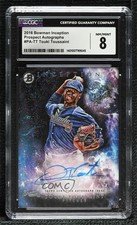 2016 Bowman Inception Prospect Auto Touki Toussaint #PA-TT CGC 8 Auto 14dq