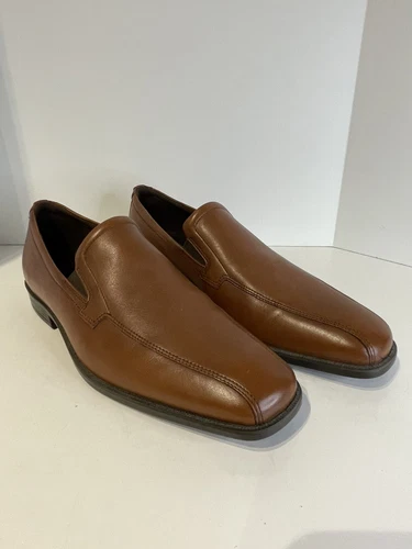 Mocassini M 11 ECCO Edinburgh punta bici pelle marrone slip on 632644 uomo EU 45