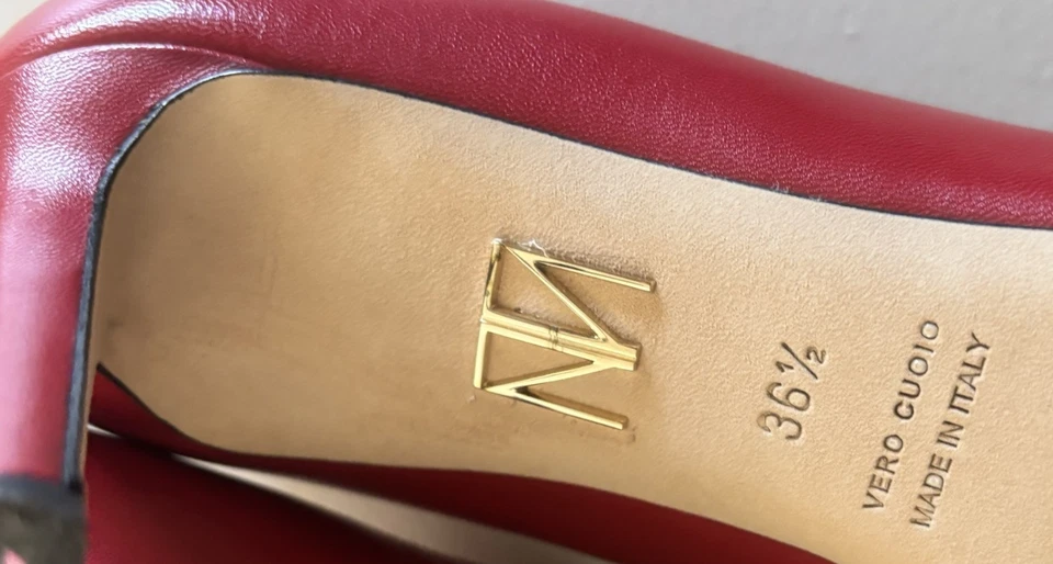 Tamara Mellon Red Leather Rebel 75 pumps sz 6.5 made in Italy - Image 3 of 4