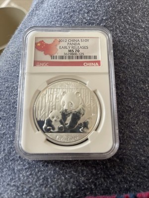 2012 China S10Y Panda Early Releases NGC MS 70 1oz Silver Coin | eBay