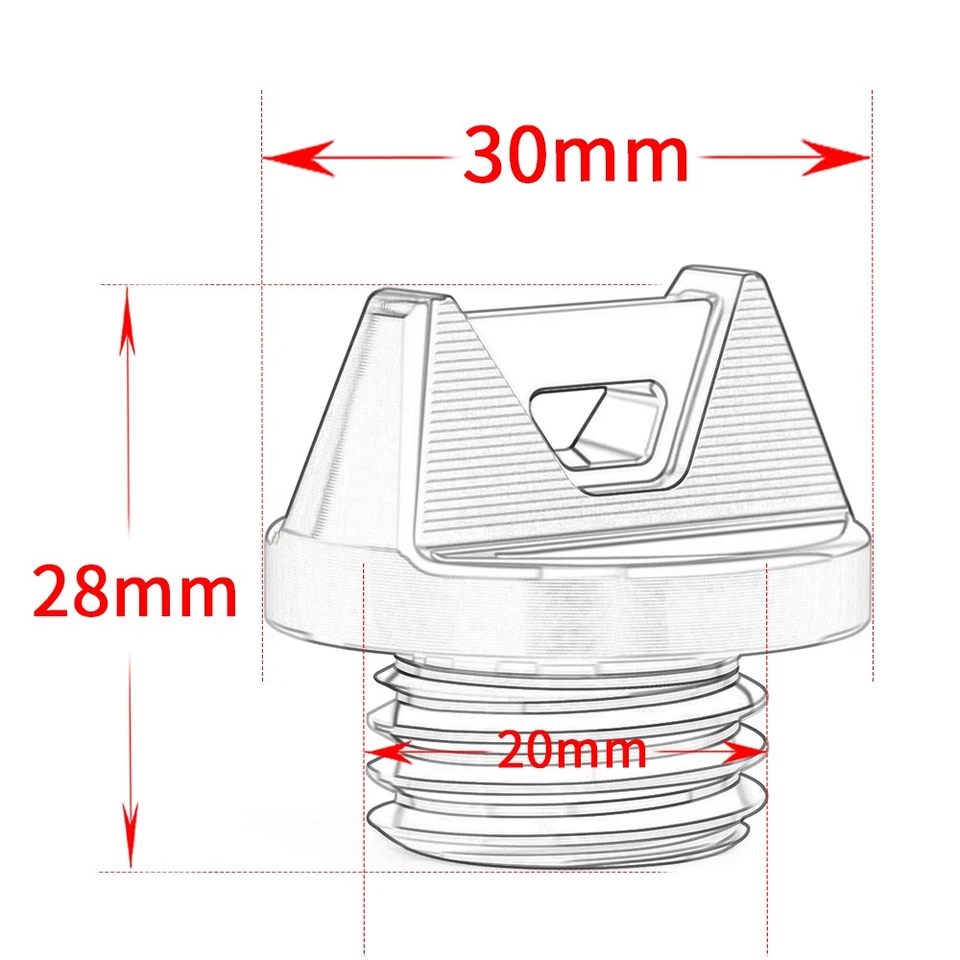 Tapa de llenado de aceite de motor CNC M20*2.5 para Ducati Multistrada V4 S Panigale V4 S 1100 Foto 3 de 4