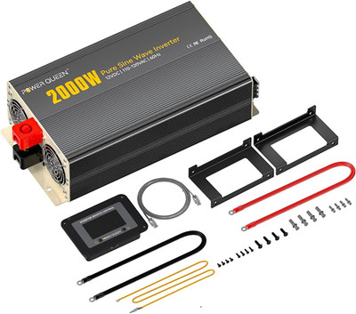 2000W Pure Sine Wave Inverter for Solar, RV, Truck & Home Appliances