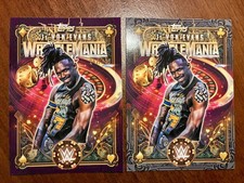 (2) 2026 Je’von Jevon Evans Wrestlemania 42 WWE World Exclusive Topps /249 base