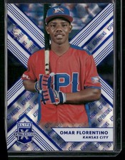 2018 Panini Elite Extra Edition #119 Omar Florentino Aspirations Blue #/75
