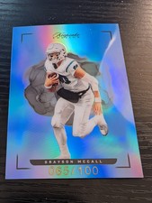 2022 Keepsake Football Edition Blue Prizm Grayson Mccall /100