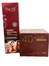 Jennie Moon 40X And ELF NANO SERUM, COMBO, SUPER MATCH, Whitening Combo
