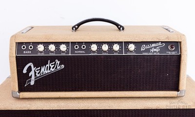 1962 Fender Bassman 6G6-A Tuxedo Brown Panel Blonde Vintage