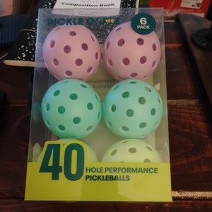 Pickle O'Joe 40-Hole Performance Pickleballs • New, Sealed • 6-Pack