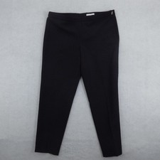Hugo Boss Pants Womens 12 Black Tiluna Side Zip Slim Twill Dress Work Office