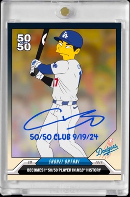 Shohei Otani 2024 Simpsons Dodgers 50-50 Commemorative Coin