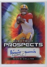 2024 Leaf Electrum Prospects Tie-Dye Silver Board /25 Rickie Collins Auto 0e6p
