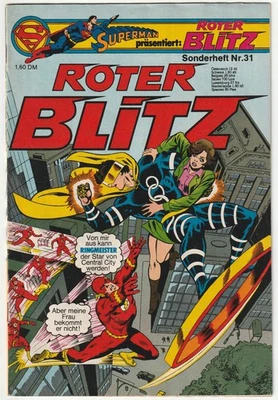 ✪ ROTER BLITZ SONDERHEFT #31 + Sammel-Ecke, Ehapa/DC Comics 1978 COMICHEFT Z1/1- - Bild 1 von 4
