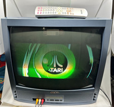 Sanyo 19" CRT TV DS19500 Blue Stereo AV with Remote - Tested and Works