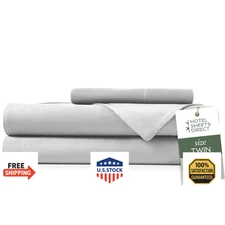 Hotel Sheets Direct 3 Piece Bed Sheet Set Twin Size, 100% Viscose Derived from B