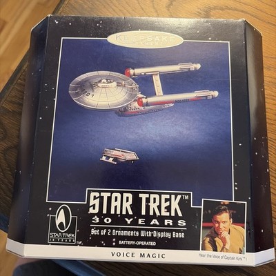 New Star Trek 30 Years Enterprise Ship Voice Magic Hallmark Keepsake 1996 Sound