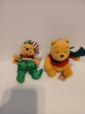 Disney Winnie the Pooh  Friends Plush Christmas Ornaments Set of 2
