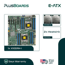 Supermicro X10DRH-i Dual Xeon LGA2011-3 E-ATX Server Board 10x SATA w/ E5-2620V2