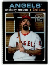 2021 TOPPS CHROME 70 YEARS OF BASEBALL ANTHONY RENDON ANGELS