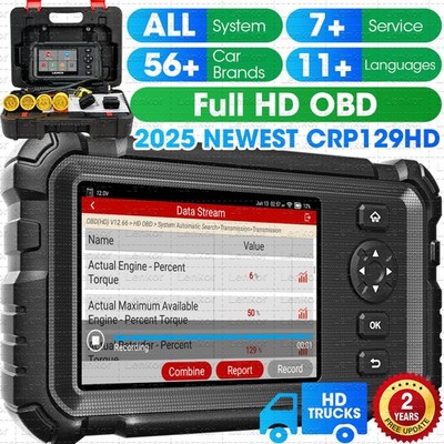 2025 LAUNCH CRP129HD Heavy Duty Truck Diesel Scanner Diagnostic Tool DPF Regen
