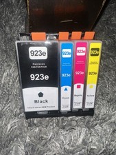 923XL 923e Ink Cartridges Combo 4-Pack for OfficeJet Pro 8120 8130 with Chip