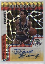 2021-22 Panini Mosaic Choice Fusion Red & Yellow Prizm Dave Bing Auto HOF 5xx