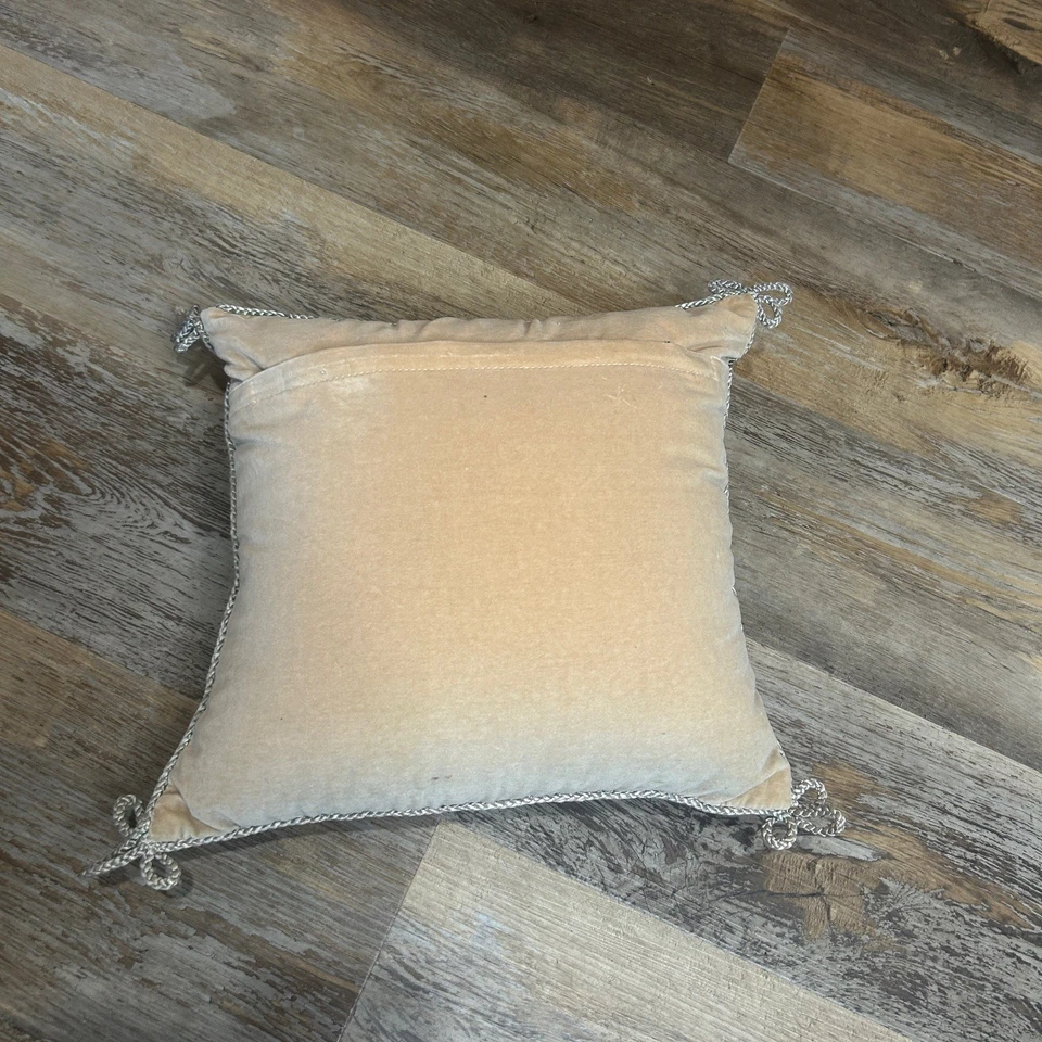 Wool Needlepoint Throw Pillow by Imperial Elegance Vintage Child Golfer 13 " - Image 2 of 4