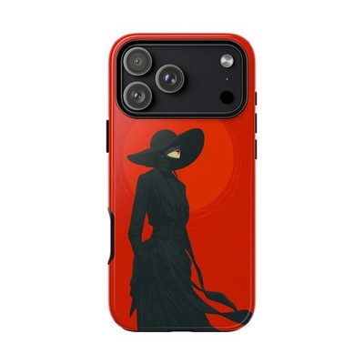 Phone Ink - iPhone | Galaxy | Pixel Case - Red Noir Lady Scarlet Shadow