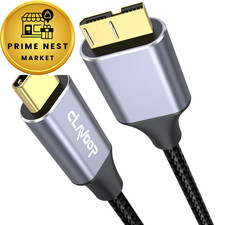 External Hard Drive Cable USB C 1.5FT, 10Gbps Micro B 3.0 to Type C 1.5 Feet