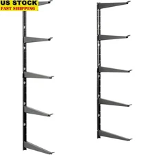 Heavy Duty Adjustable Wall Storage Rack Shelving Unit Garage 800lb Capacity New