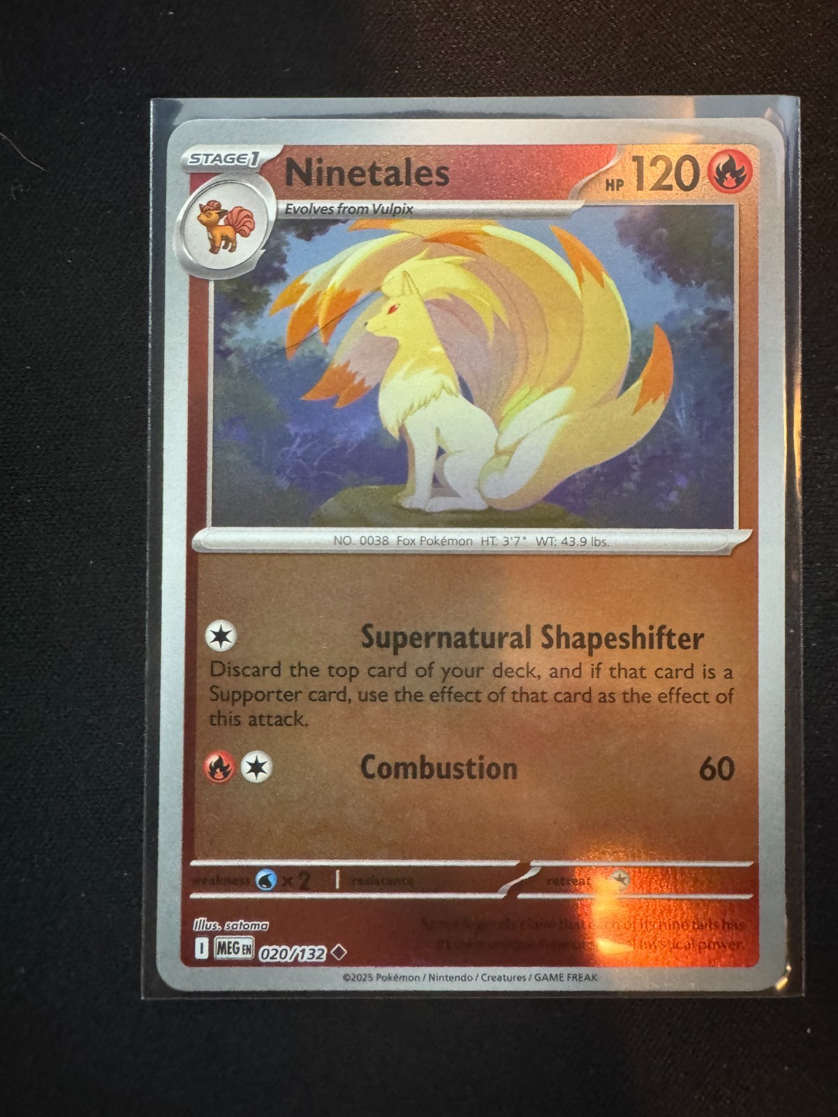 Ninetales 020/132 Me01: Mega Evolution Reverse Holo