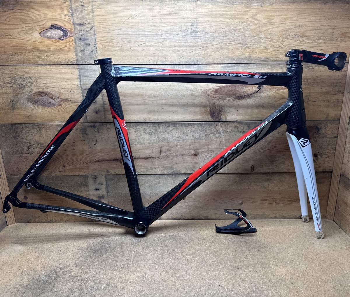 パーツ RIDLEY DAMOCLES ISP Ridley Damocles Carbon Fiber Road Bike 54cm Medium Frame Set Fork