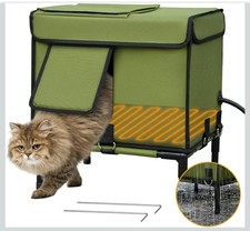 Palopalo Dewproof Heated Cat House for Outdoor Winter, Insulated Discreet Pet...