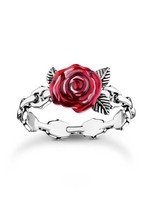 Thomas Sabo TR2482-664-10-54 Silberner Ring Roses Romance Damen