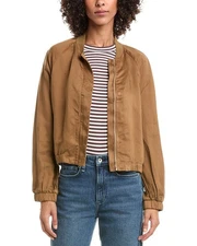 Bella Dahl Chloe Clean Linen-Blend Bomber Jacket Women's