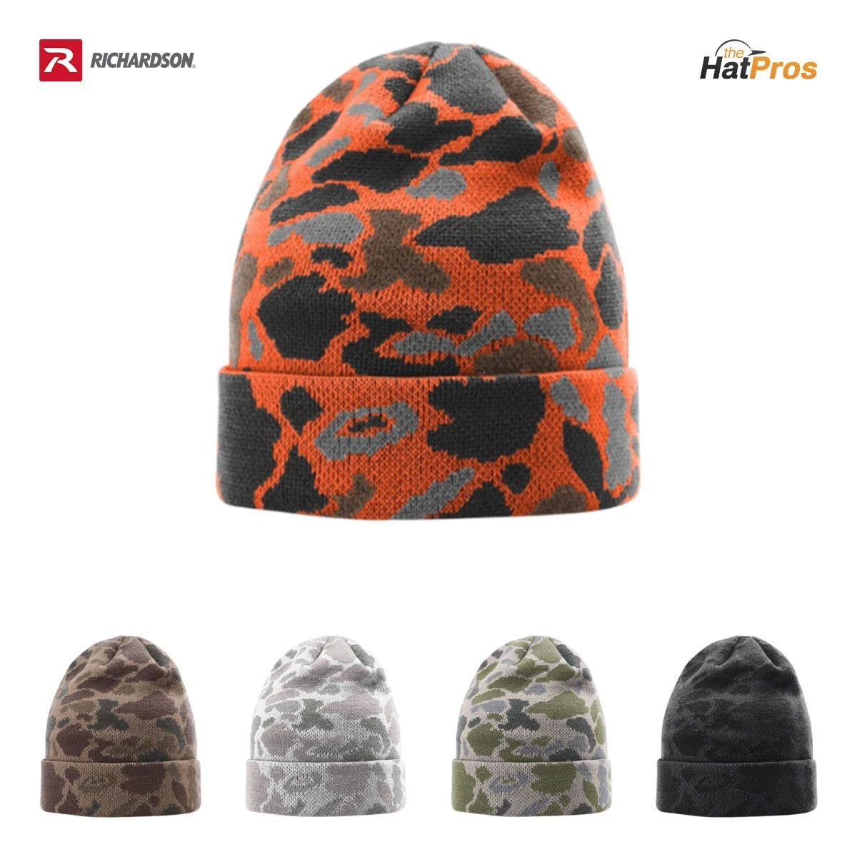 Richardson 126 Duck Camo Warm Double-Layer Beanie