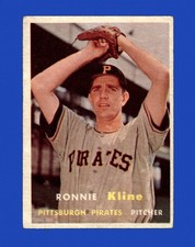 1957 Topps Set-Break #256 Ron Kline EX-EXMINT *GMCARDS*