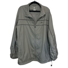 Men  s Nike Windbreaker Jacket Grey  Black--Size XXL