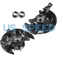 Front Steering Knuckles + Wheel Hub Bearings fit 14-18 Toyota Corolla Matrix