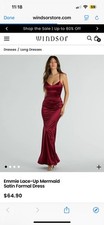 Dark Red Long Dress
