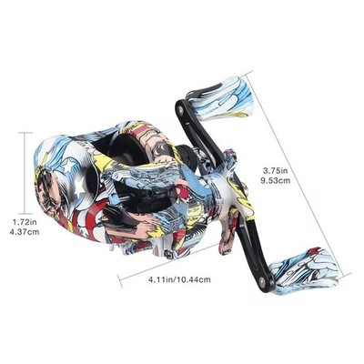 Baitcasting Reel 18lbs Max Drag 7.2:1 Saltwater Fishing Reels Left/Right New