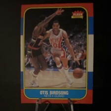 Fleer 1986-87 Otis Birdsong #10 New Jersey Nets Basketball Card