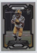 2023 Panini Prizm Rookies Silver Prizm Dontayvion Wicks #333 1r66
