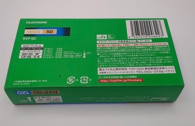 FUJICHROME 220 フィルム 5本セット Fujifilm Fujichrome Velvia 50 ISO Color 120 Film 5-pack Box New