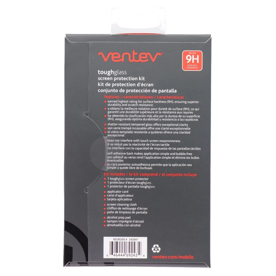 Protección de pantalla de vidrio templado Ventev ToughGlass para Samsung Galaxy J3 (2017) Foto 2 de 3