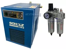 SCHULZ 35 CFM REFRIGERATED COMPRESSED AIR COMPRESSOR DRYER 115V, COMPLETE KIT