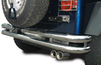 Doppelrohr Heckstoßstange passend für Jeep Wrangler YJ AMC Jeep CJ 5 7 8 bumper