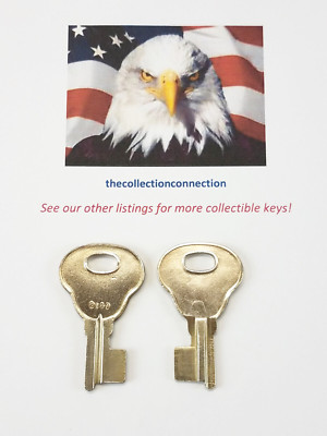 2 Vtg KEIL 2110 Key BLANK For CORBIN Trunk Locks 8683 ILCO 1076C Antique Chest