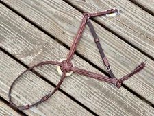 CWD Fancy Stitched Padded Monocrown Figure 8 Noseband Caveson -NWOT-Size 2 (Cob)