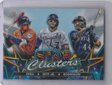 STAR CLUSTERS 2023 TOPPS CHROME PENA WITT JR RODRIGUEZ #SC-10
